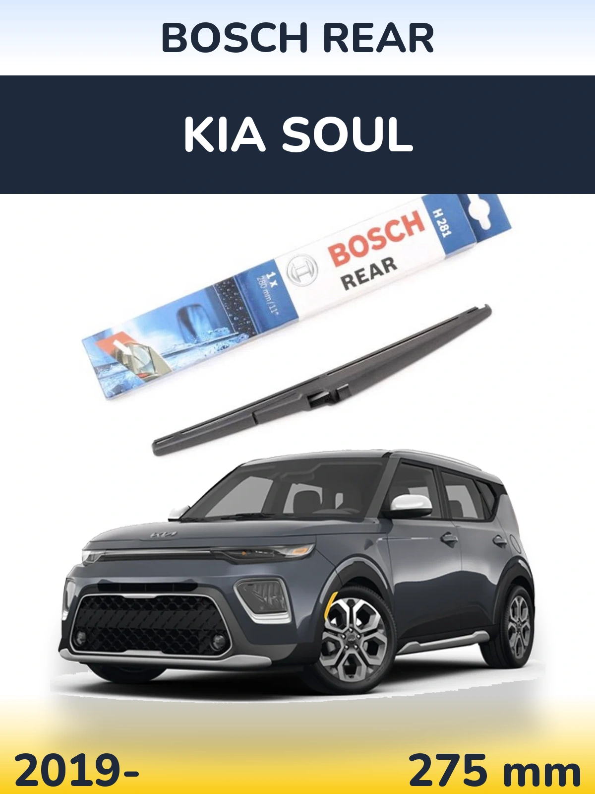 Zadní stěrač BOSCH Rear 280 mm pro KIA Soul 2019-2026