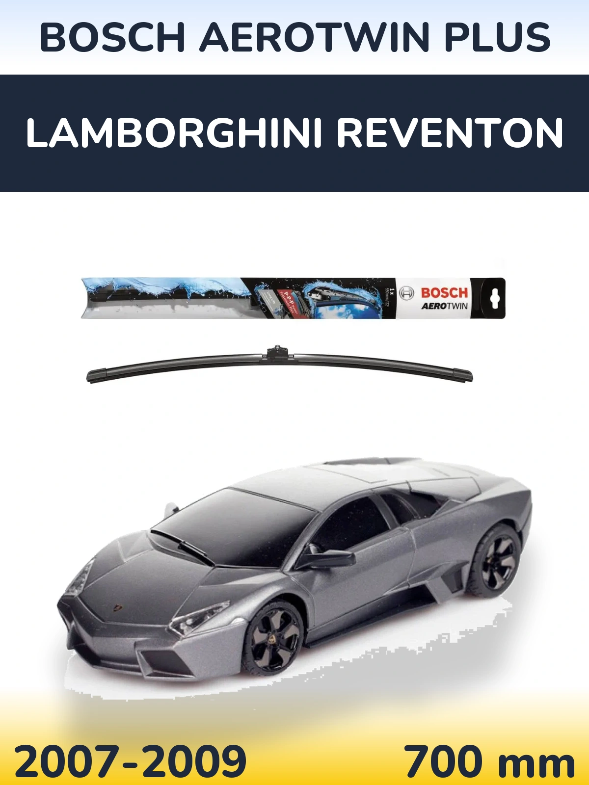 Přední stěrač BOSCH AeroTwin Plus 700 mm pro Lamborghini Reventon 2007-2009
