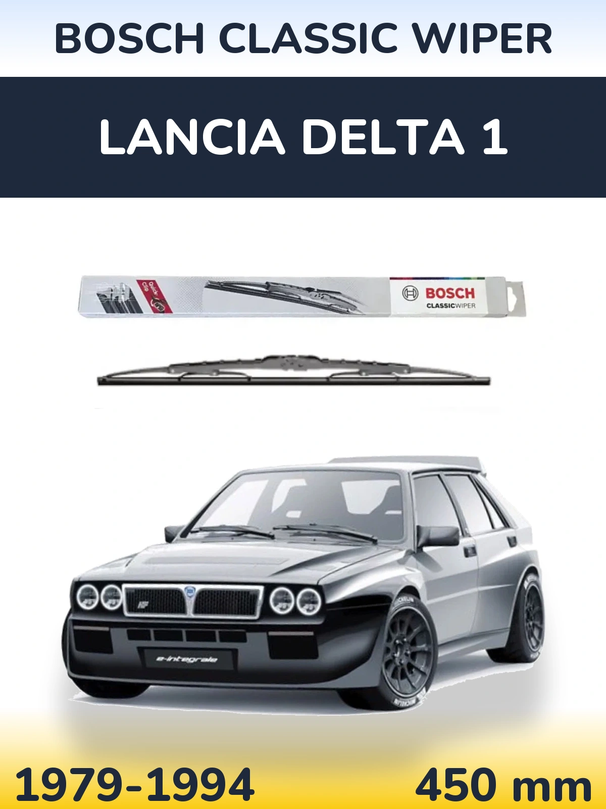 Zadní stěrač BOSCH Classic Wiper 450 mm pro Lancia Delta 1 1979-1994