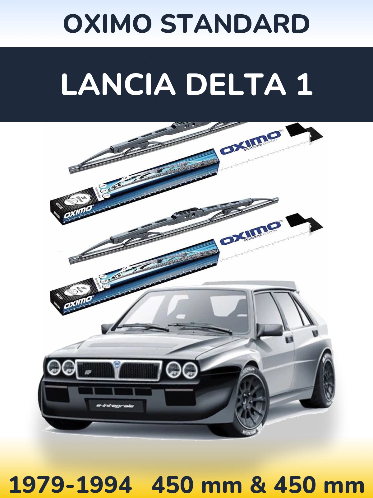 Sada předních stěračů Oximo Standard 450 a 450 mm pro Lancia Delta 1 1979-1994