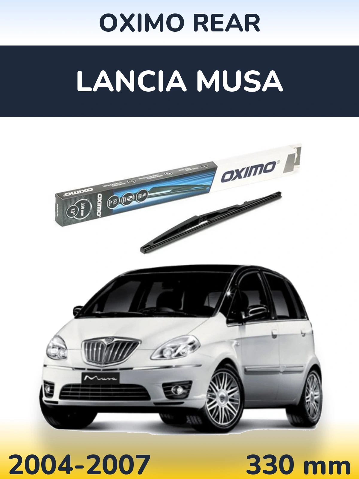 Задня щітка Oximo Rear 330 мм для Lancia Musa 2004-2007
