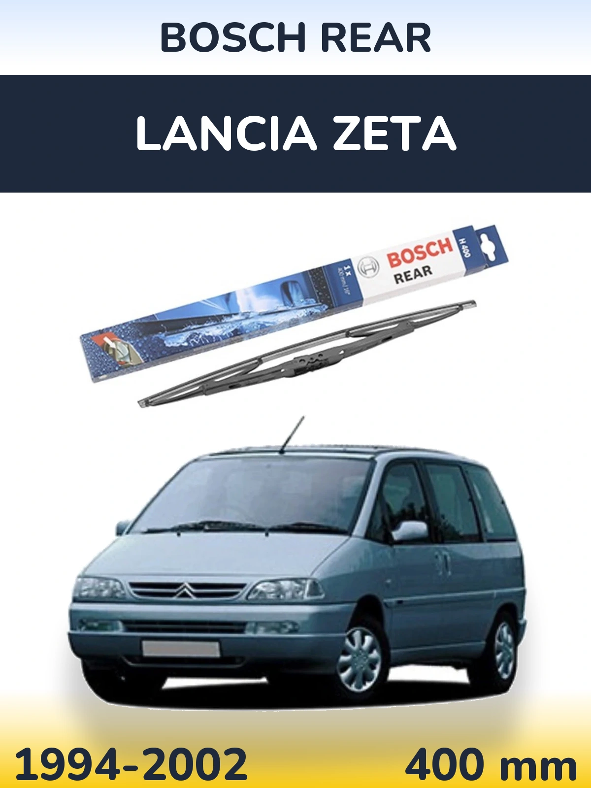 Zadní stěrač BOSCH Rear 400 mm pro Lancia Zeta 1994-2002