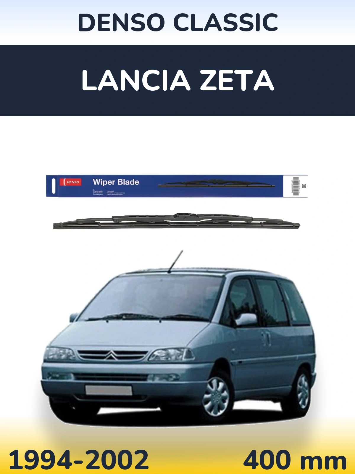 Zadní stěrač Denso Classic 400 mm pro Lancia Zeta 1994-2002