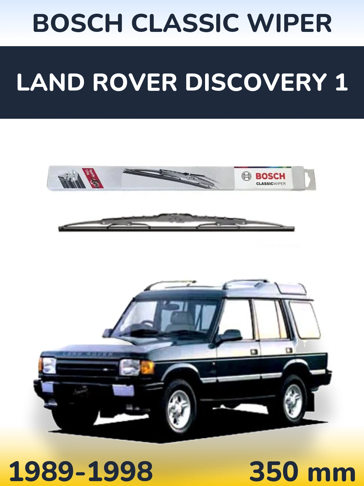 Zadní stěrač BOSCH Classic Wiper 340 mm pro Land Rover Discovery 1 1989-1998
