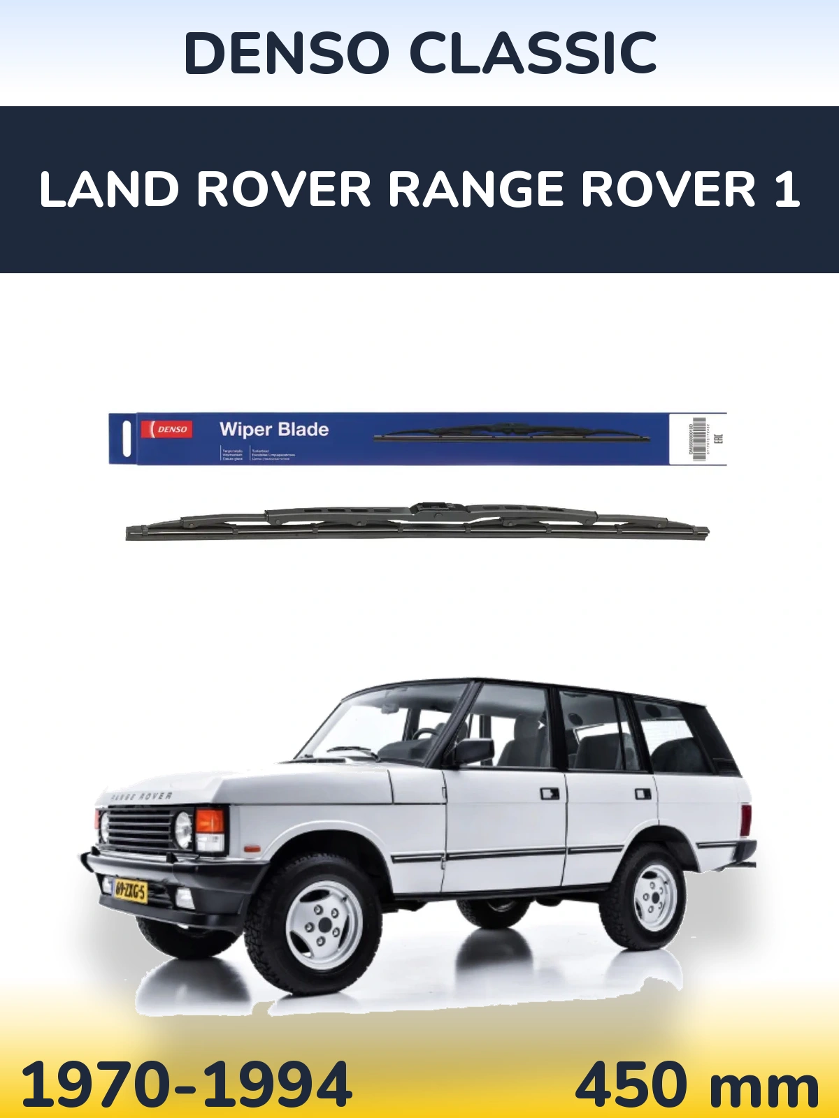 Zadní stěrač Denso Classic 450 mm pro Land Rover Range Rover 1 1970-1994