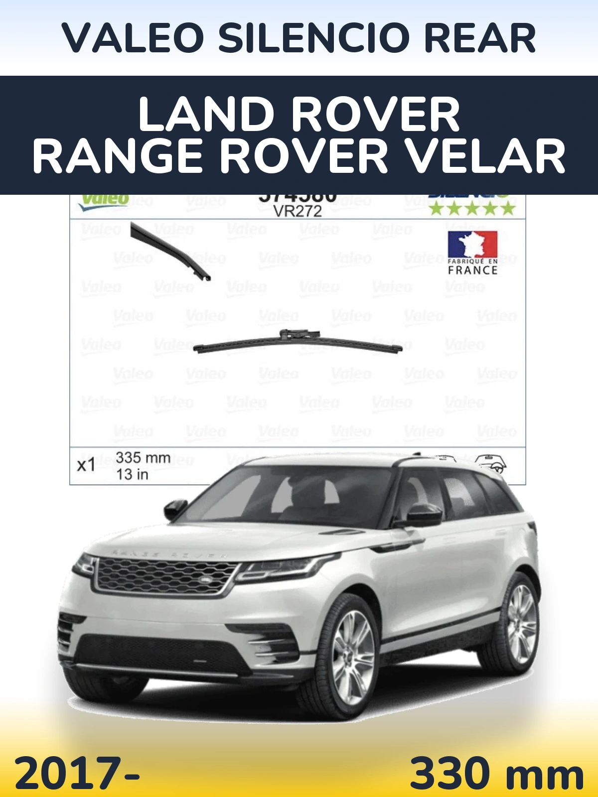Zadní stěrač Valeo Silencio Rear 330 mm pro Land Rover Range Rover Velar 2017-2026