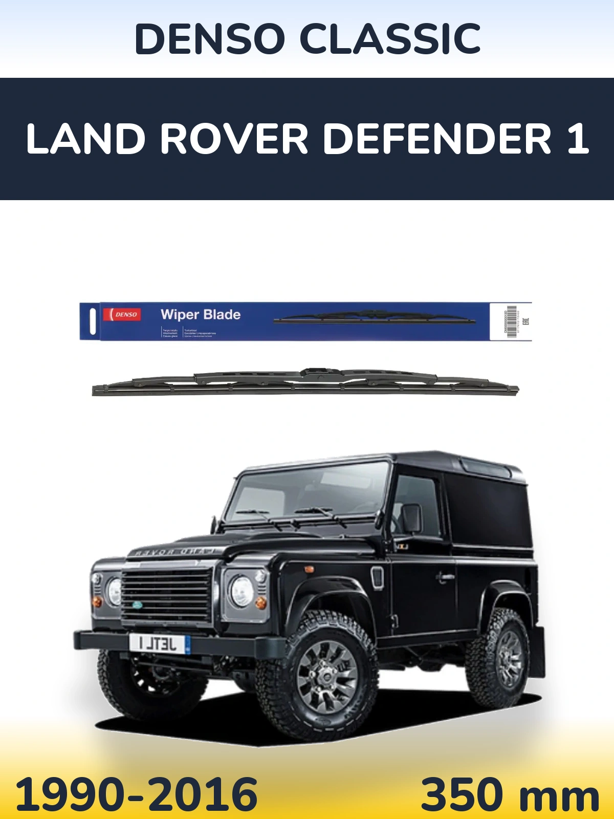 Zadní stěrač Denso Classic 350 mm pro Land Rover Defender 1 1990-2016