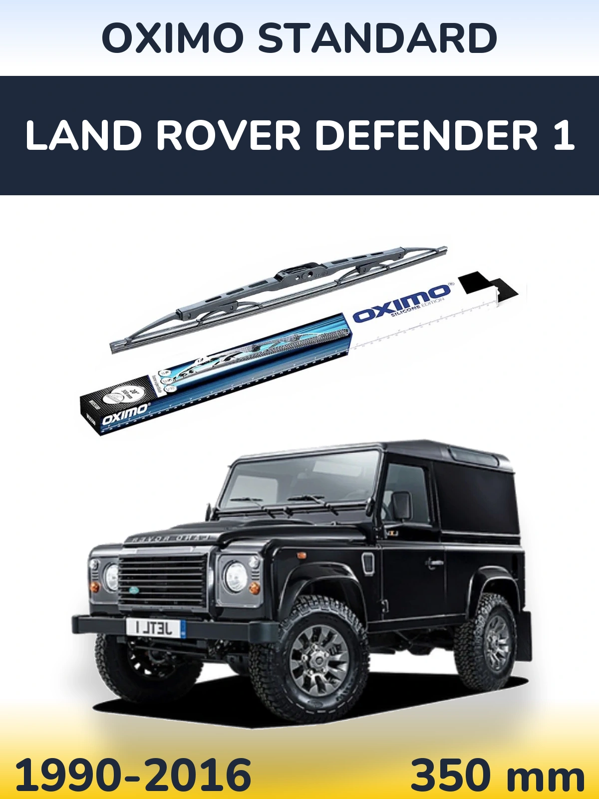 Zadní stěrač Oximo Standard 350 mm pro Land Rover Defender 1 1990-2016