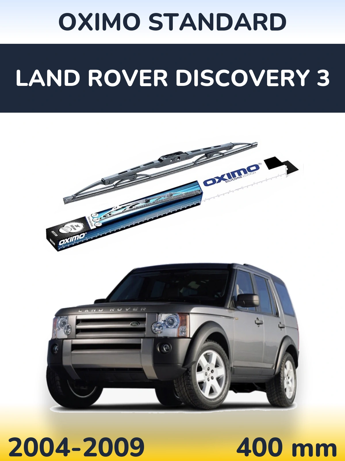 Zadní stěrač Oximo Standard 400 mm pro Land Rover Discovery 3 2004-2009
