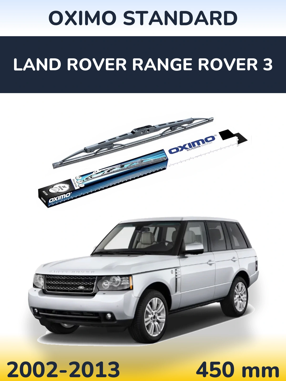 Zadní stěrač Oximo Standard 450 mm pro Land Rover Range Rover 3 2002-2013
