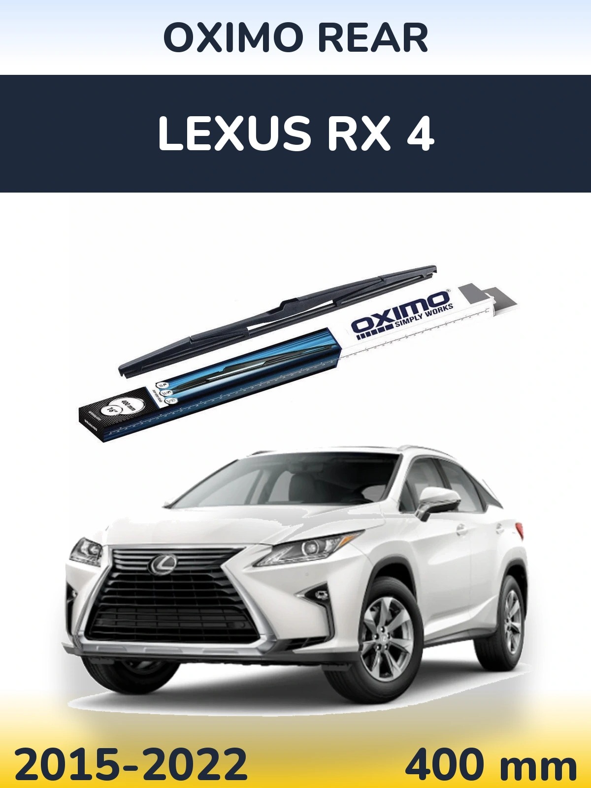 Zadní stěrač Oximo Rear 400 mm pro Lexus RX 4 2015-2022