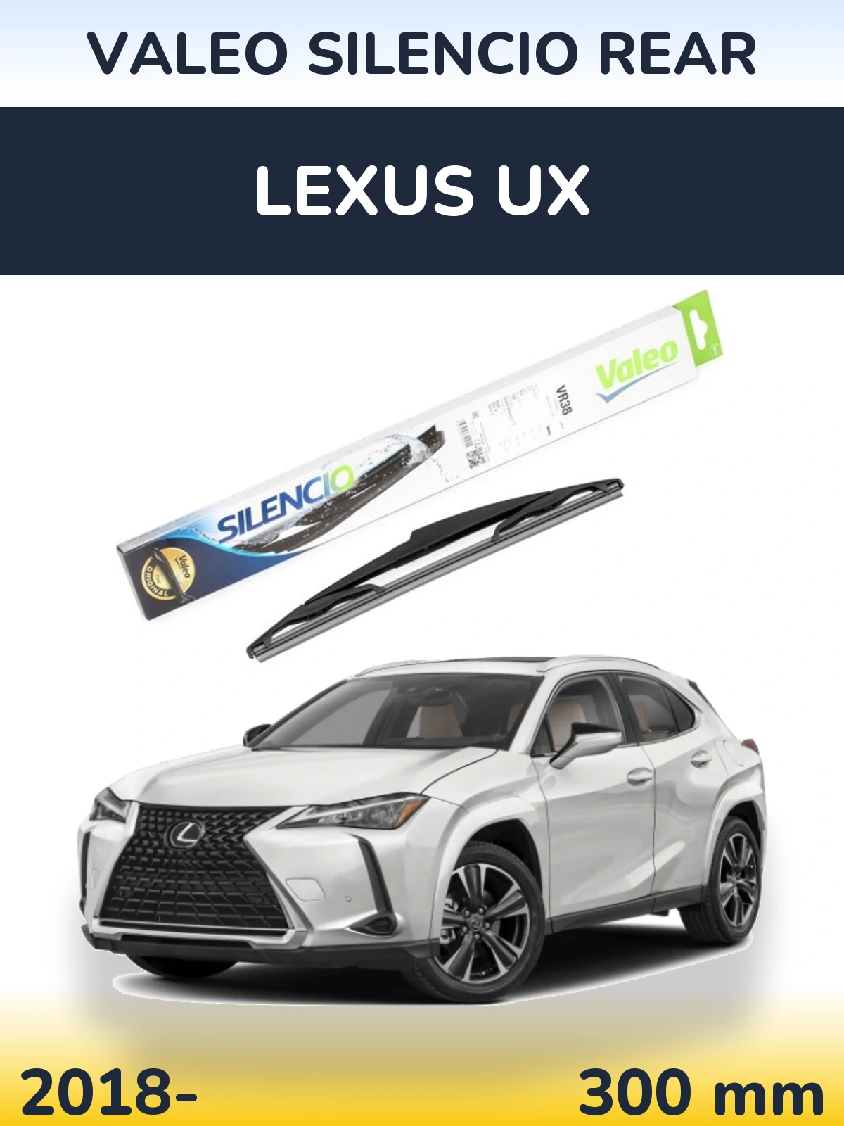 Zadní stěrač Valeo Silencio Rear 300 mm pro Lexus UX 2018-2026