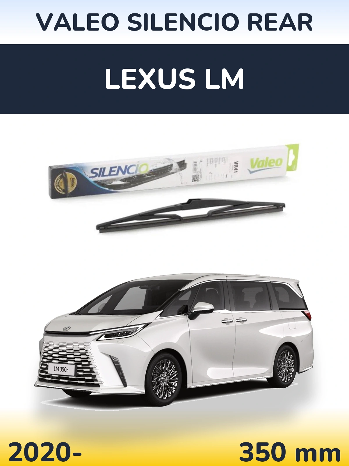 Zadní stěrač Valeo Silencio Rear 345 mm pro Lexus LM 2020-2026