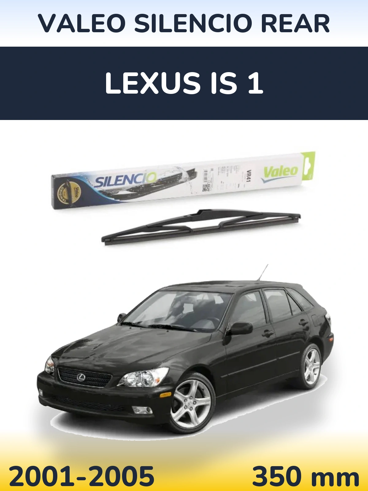 Zadní stěrač Valeo Silencio Rear 345 mm pro Lexus IS 1 2001-2005