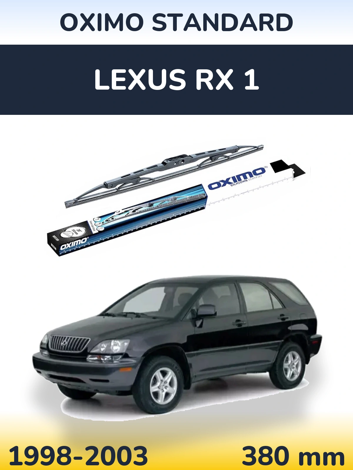Zadní stěrač Oximo Standard 375 mm pro Lexus RX 1 1998-2003