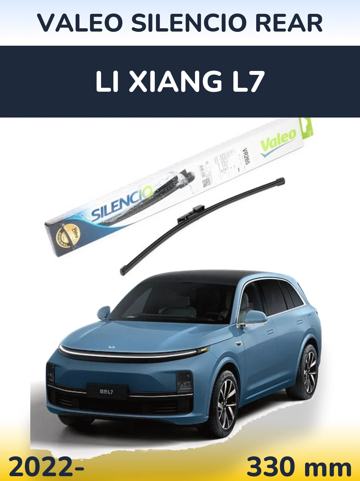 Zadní stěrač Valeo Silencio Rear 335 mm pro Li Xiang L7 2022-2026