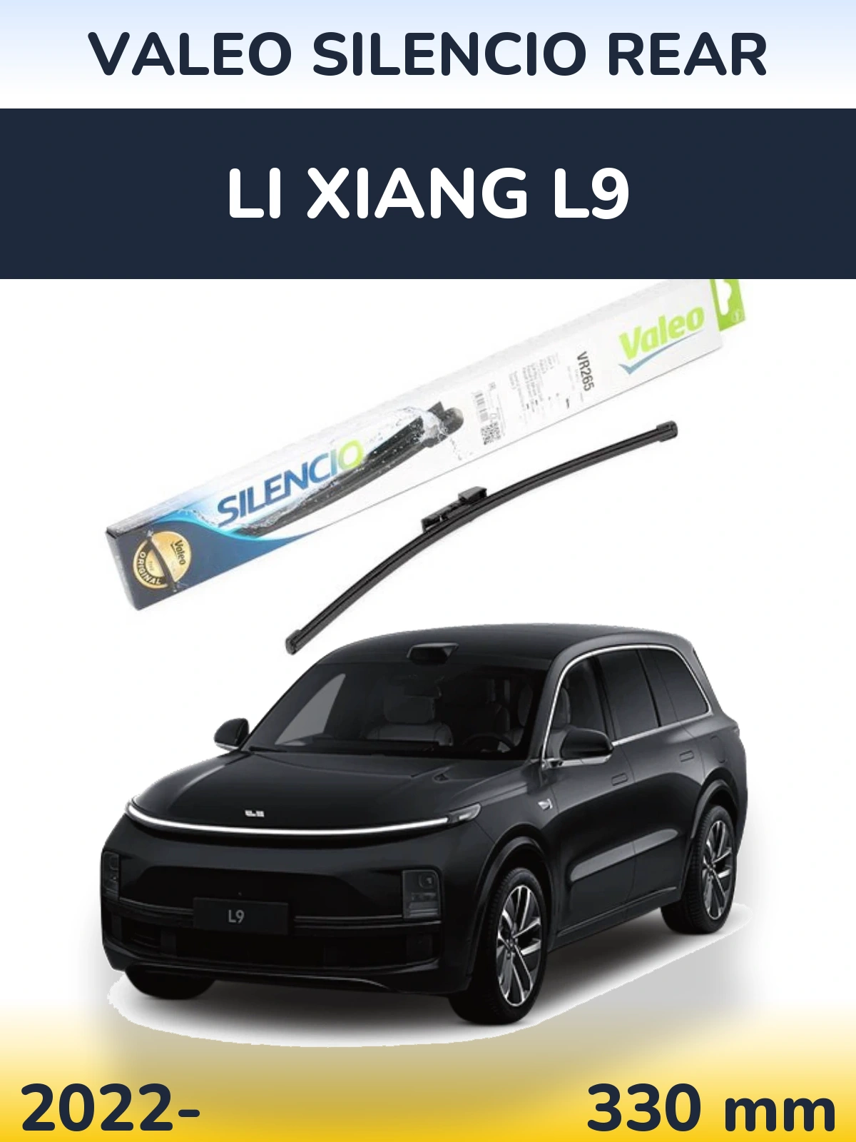 Zadní stěrač Valeo Silencio Rear 335 mm pro Li Xiang L9 2022-2026