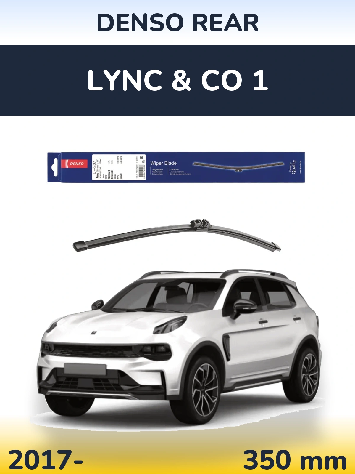 Zadní stěrač Denso Rear 350 mm pro Lync & Co 1 2017-2026