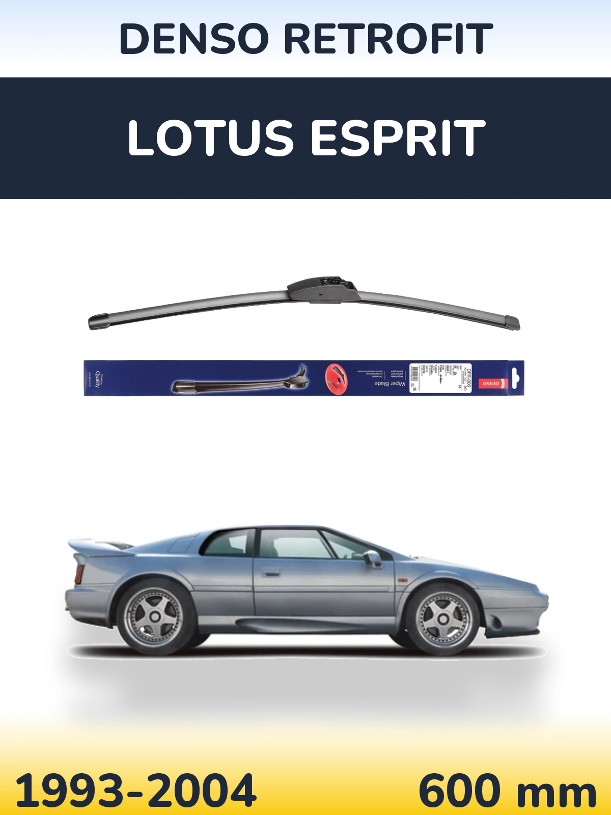Přední stěrač Denso Retrofit 600 mm pro Lotus Esprit 1993-2004
