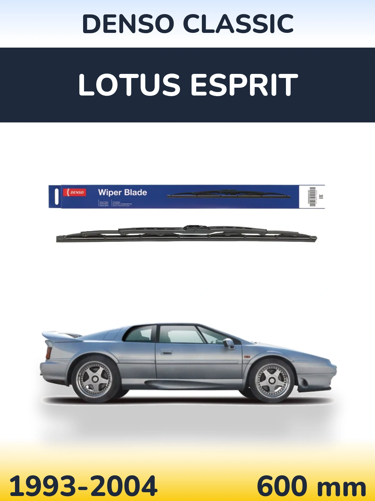 Přední stěrač Denso Classic 600 mm pro Lotus Esprit 1993-2004