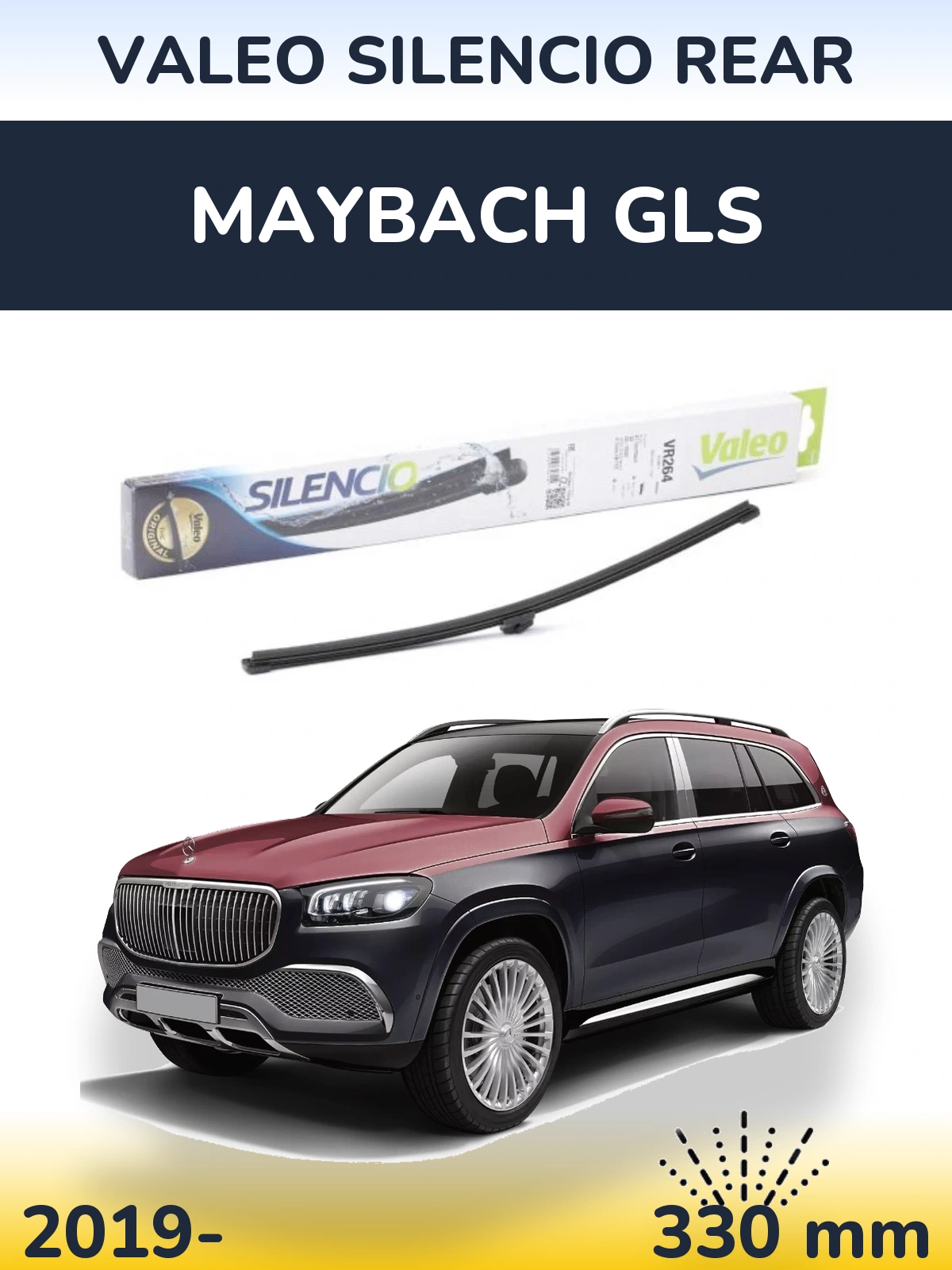 Zadní stěrač Valeo Silencio Rear 320 mm pro Maybach GLS 2019-2026