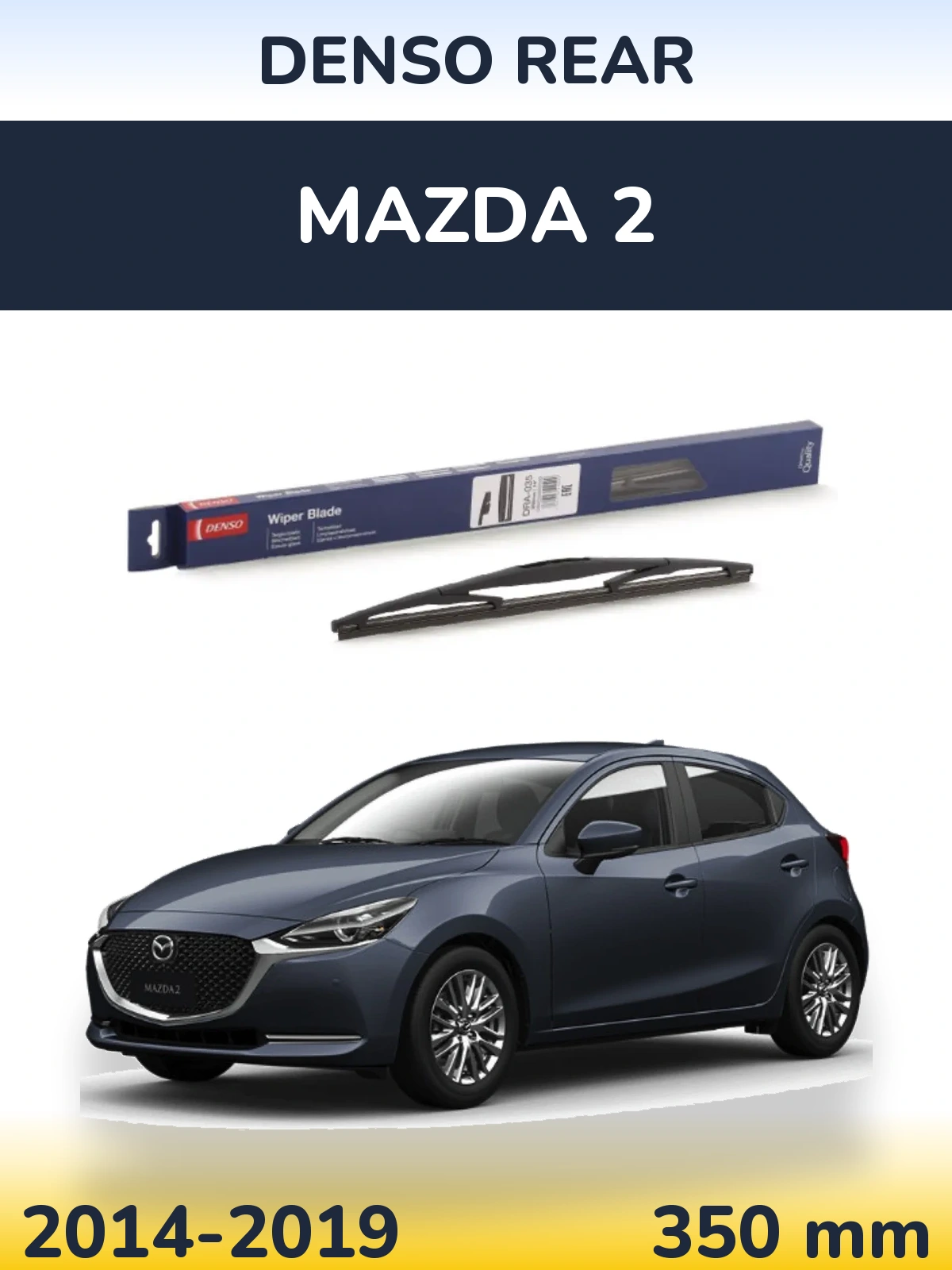 Zadní stěrač Denso Rear 350 mm pro Mazda 2 2014-2019