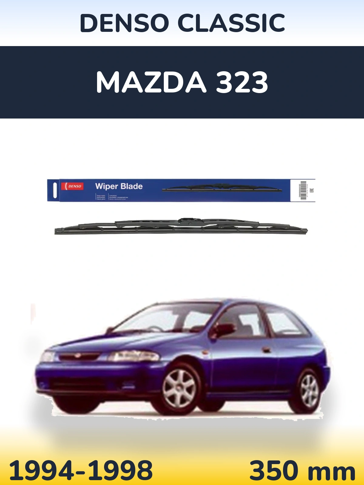 Zadní stěrač Denso Classic 350 mm pro Mazda 323 1994-1998