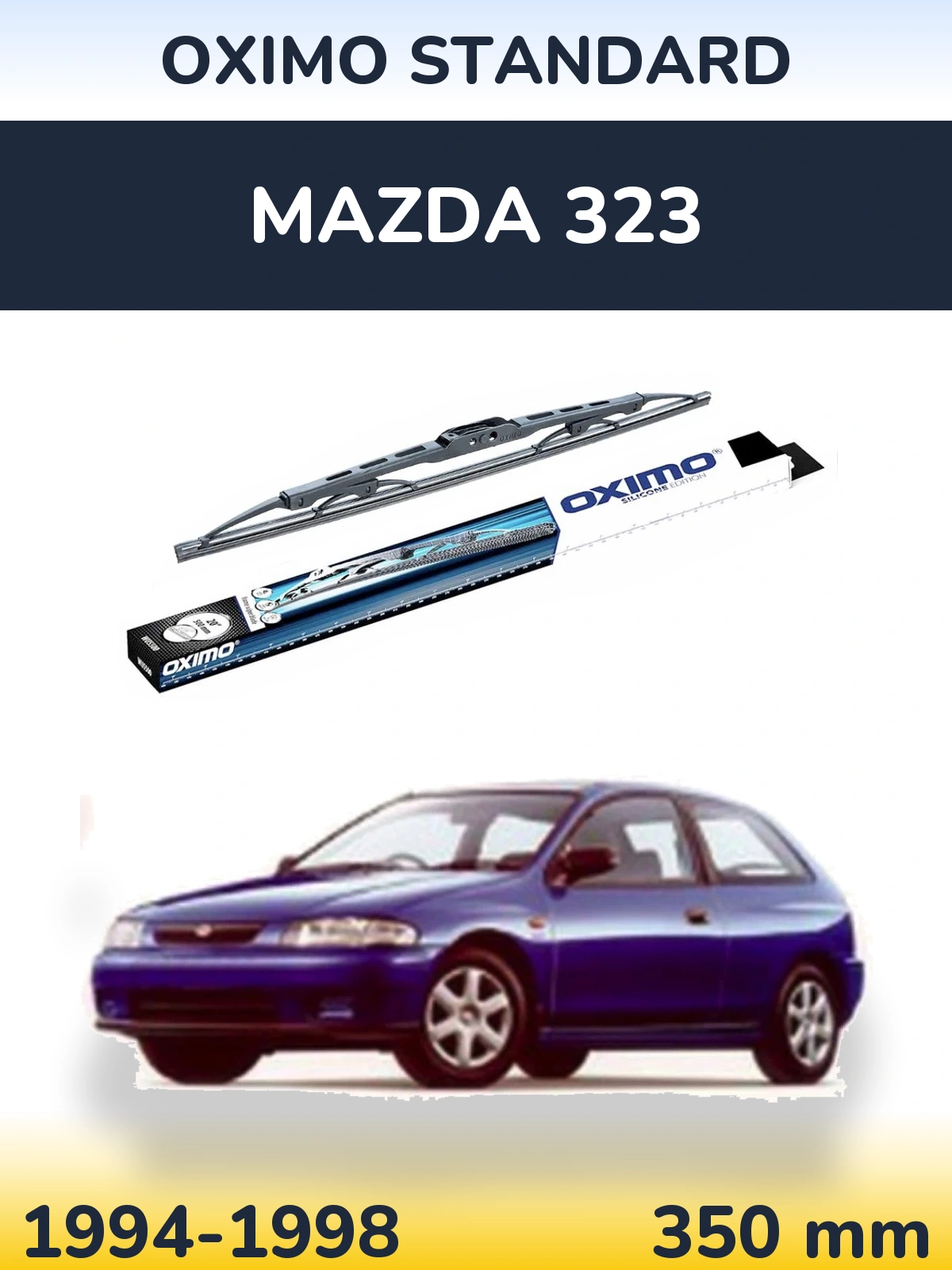 Zadní stěrač Oximo Standard 350 mm pro Mazda 323 1994-1998