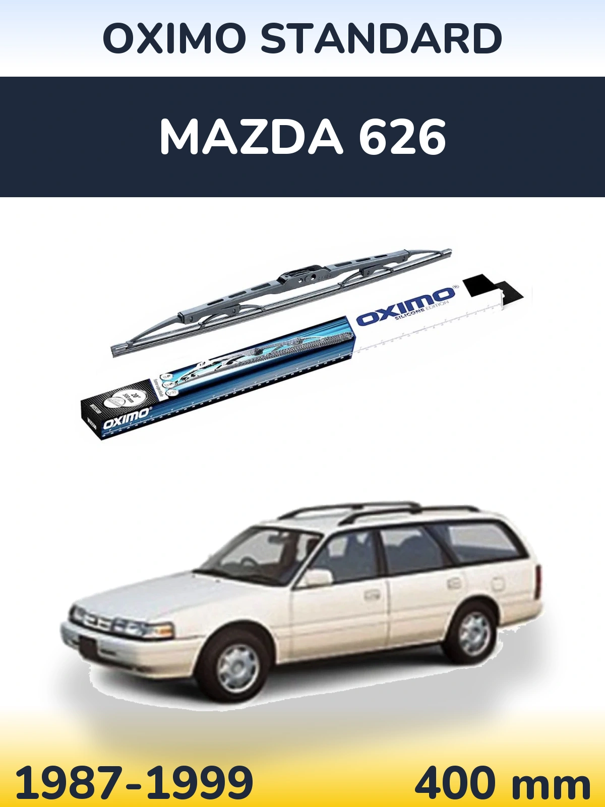 Zadní stěrač Oximo Standard 400 mm pro Mazda 626 1987-1999
