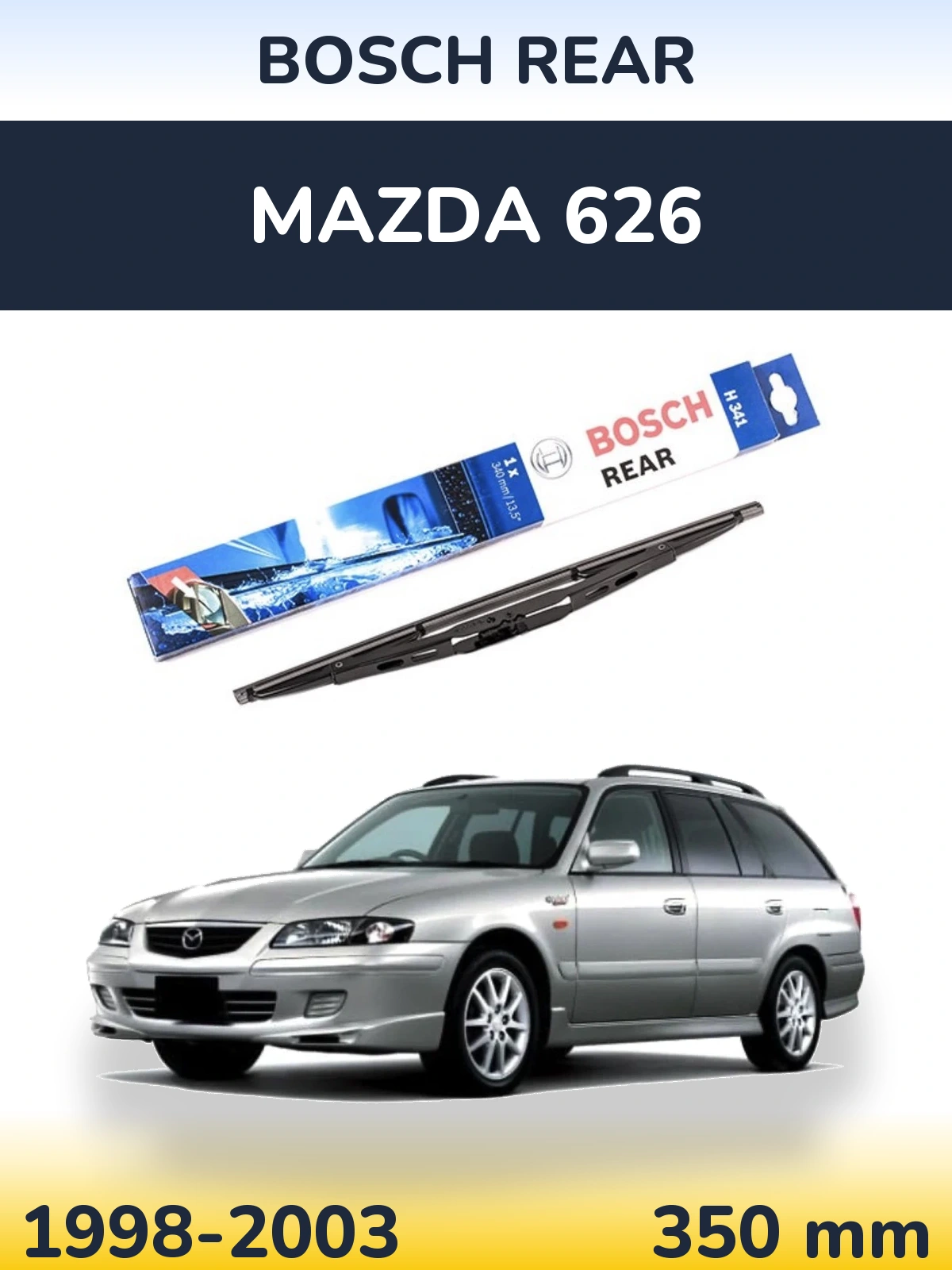 Zadní stěrač BOSCH Rear 340 mm pro Mazda 626 1998-2003