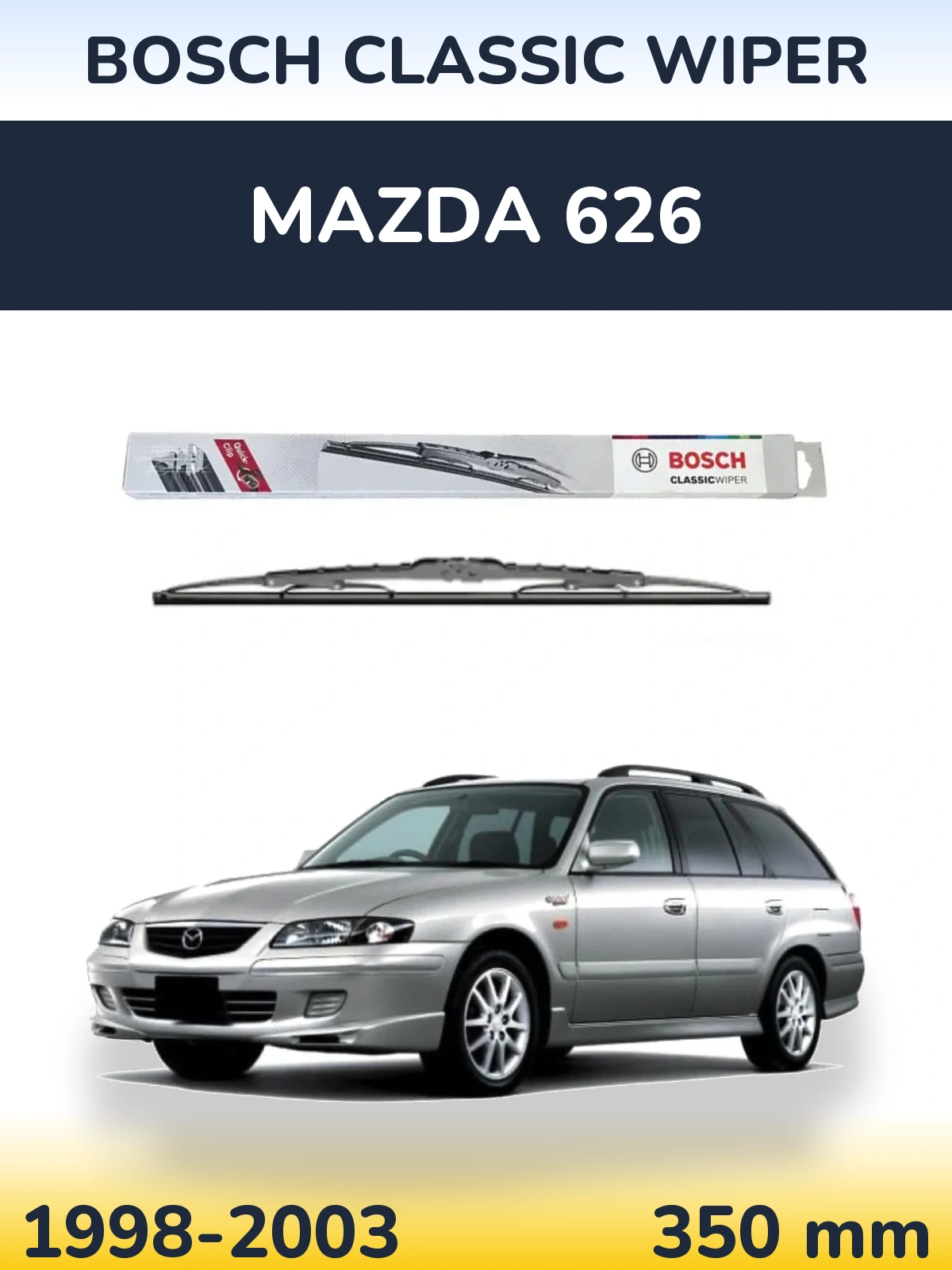 Zadní stěrač BOSCH Classic Wiper 340 mm pro Mazda 626 1998-2003