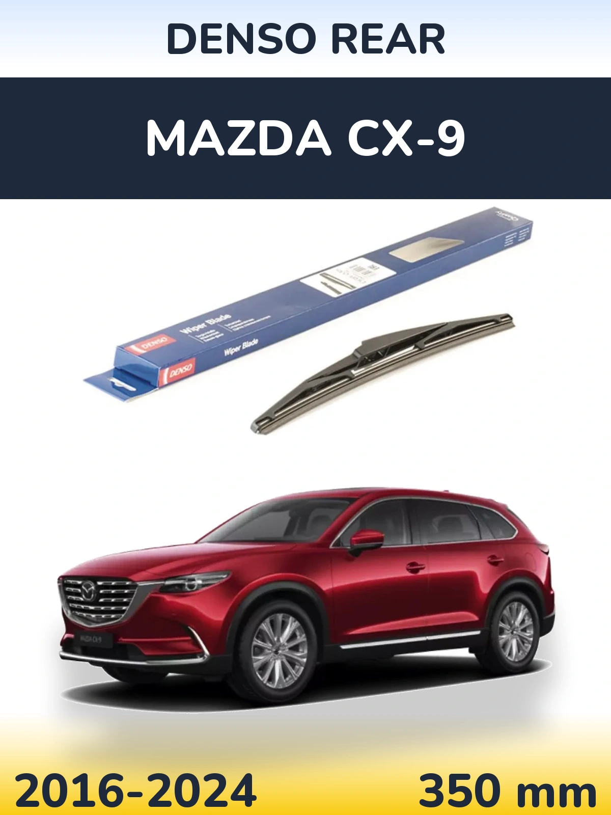 Zadní stěrač Denso Rear 350 mm pro Mazda CX-9 2016-2024