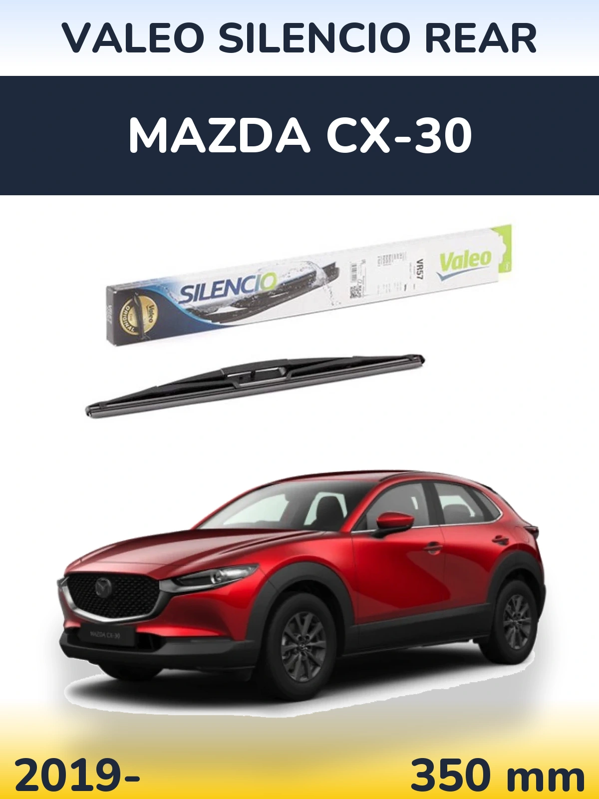 Zadní stěrač Valeo Silencio Rear 345 mm pro Mazda CX-30 2019-2026