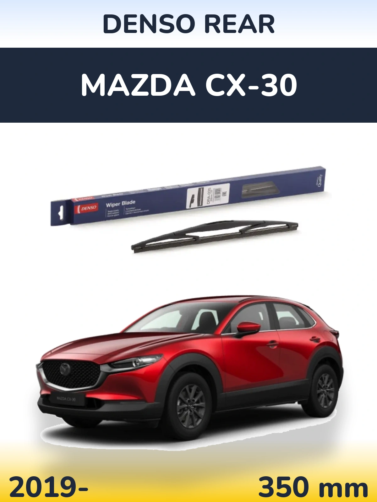 Zadní stěrač Denso Rear 350 mm pro Mazda CX-30 2019-2026