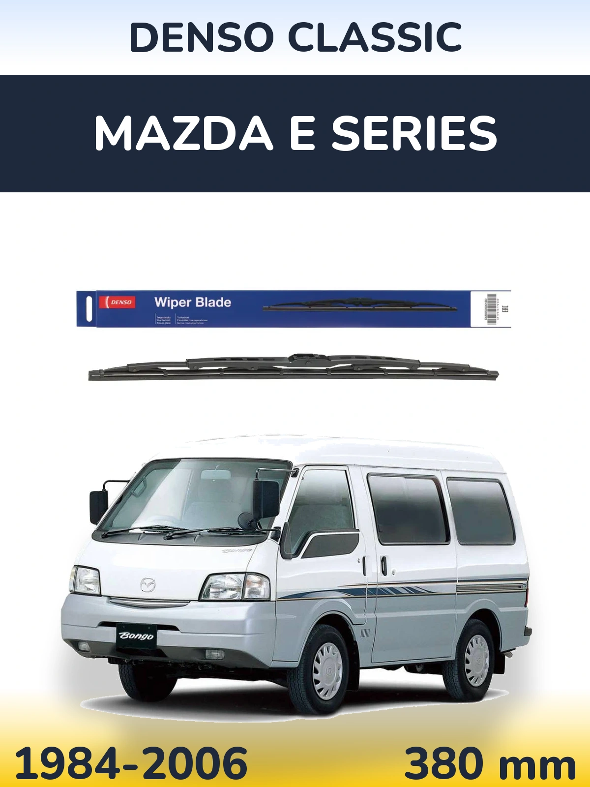 Zadní stěrač Denso Classic 380 mm pro Mazda E Series 1984-2006