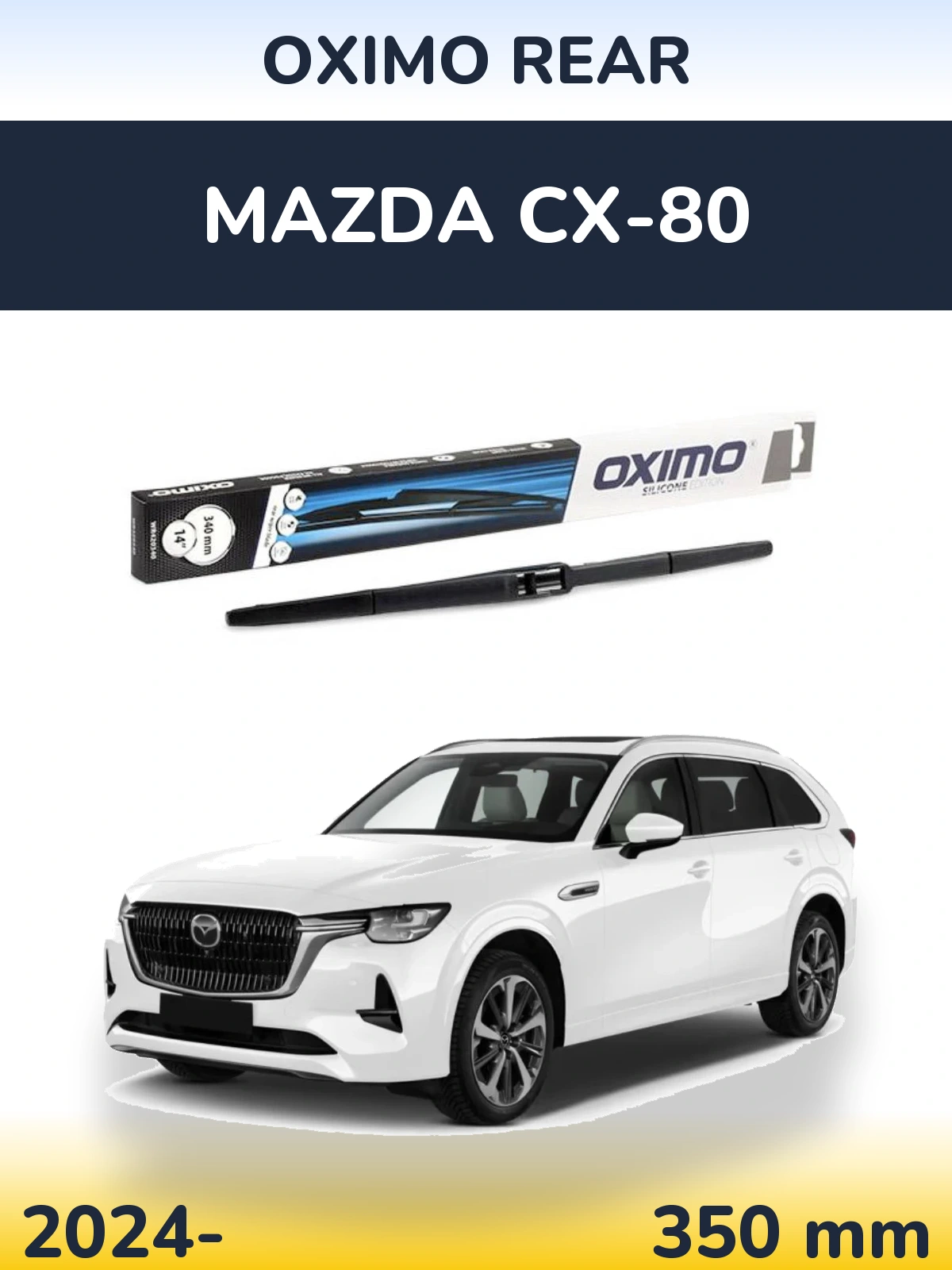 Zadní stěrač Oximo Rear 350 mm pro Mazda CX-80 2024-2026