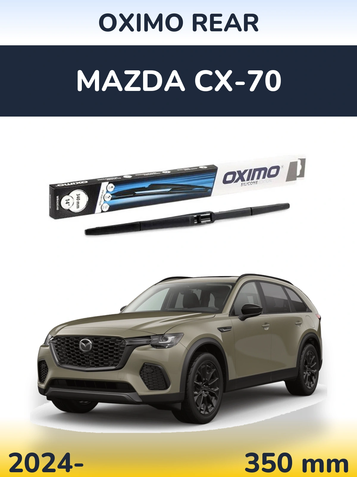Zadní stěrač Oximo Rear 350 mm pro Mazda CX-70 2024-2026