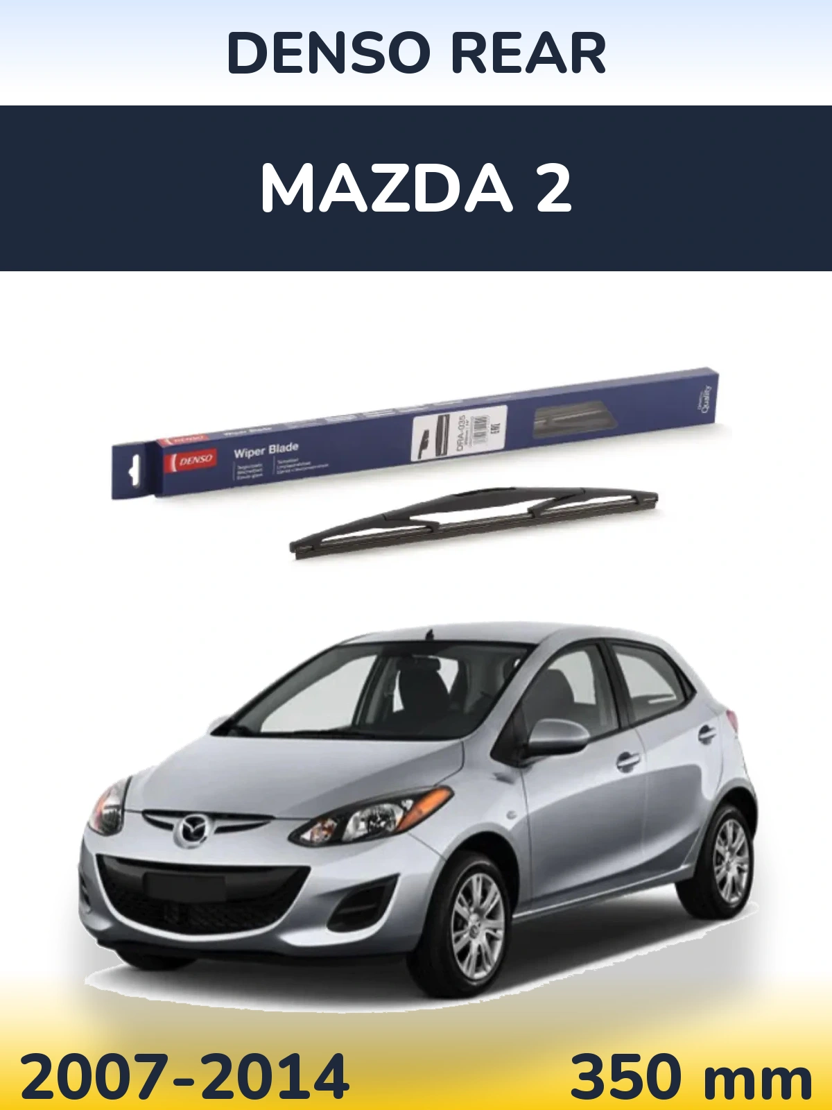 Zadní stěrač Denso Rear 350 mm pro Mazda 2 2007-2014