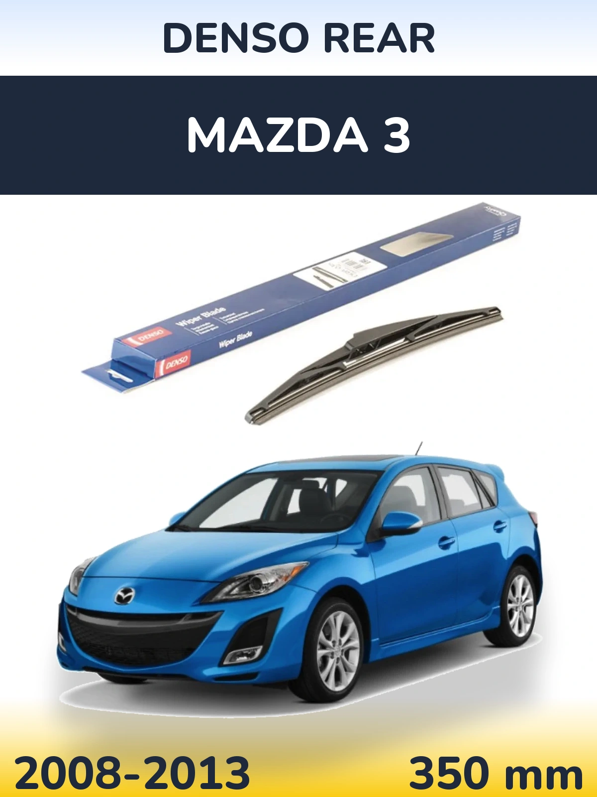 Zadní stěrač Denso Rear 350 mm pro Mazda 3 2008-2013