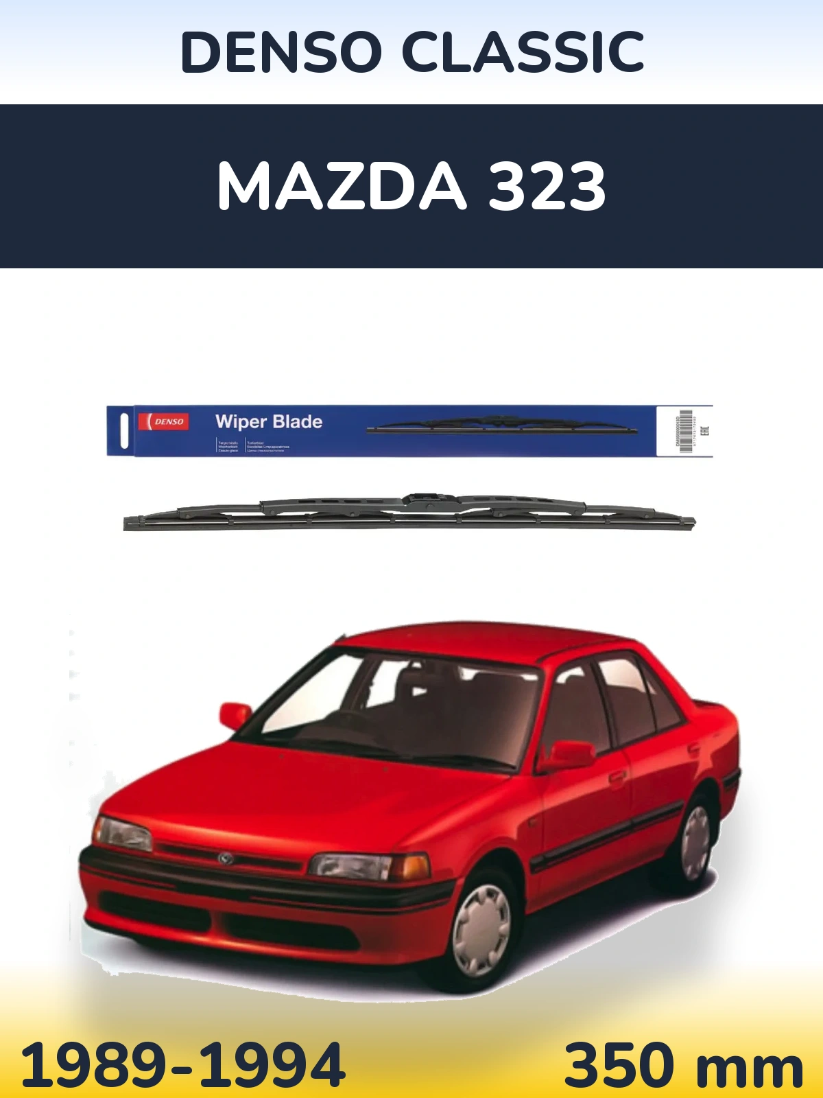 Zadní stěrač Denso Classic 350 mm pro Mazda 323 1989-1994