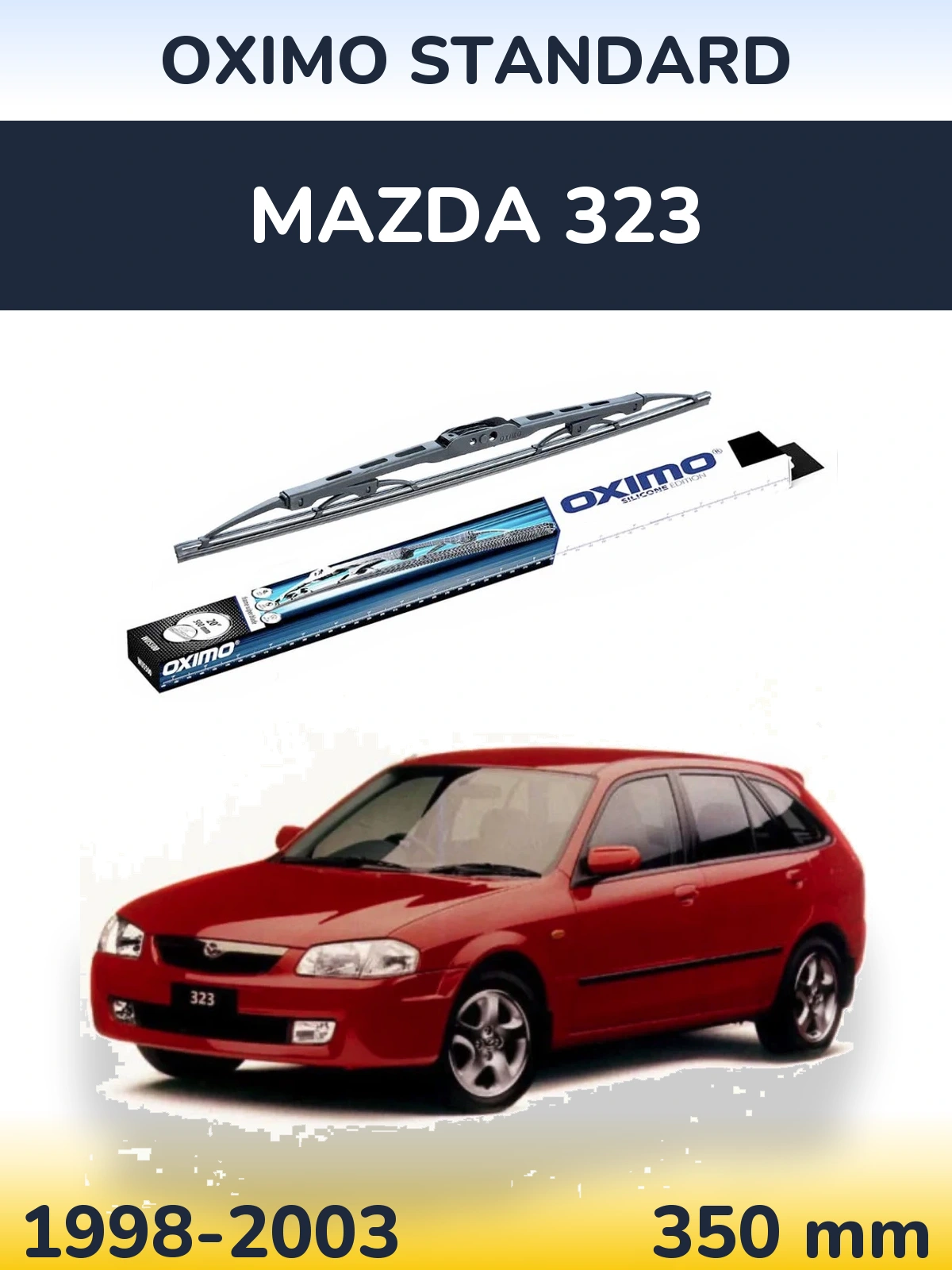 Zadní stěrač Oximo Standard 350 mm pro Mazda 323 1998-2003