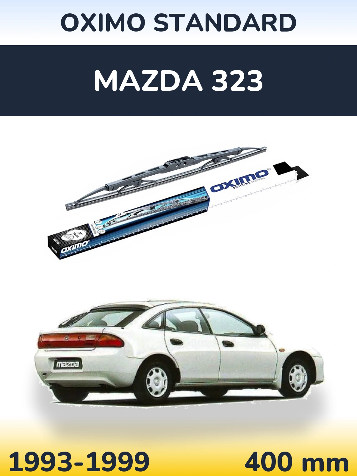 Zadní stěrač Oximo Standard 400 mm pro Mazda 323 1993-1999