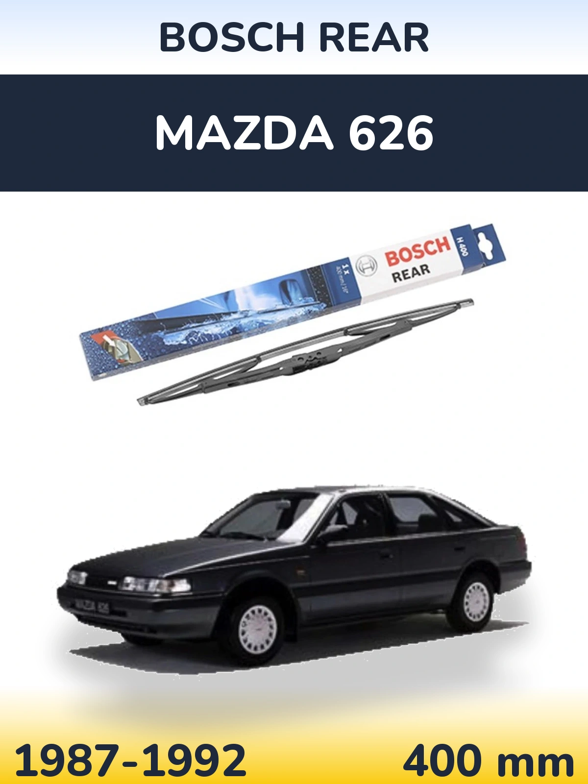 Zadní stěrač BOSCH Rear 400 mm pro Mazda 626 1987-1992