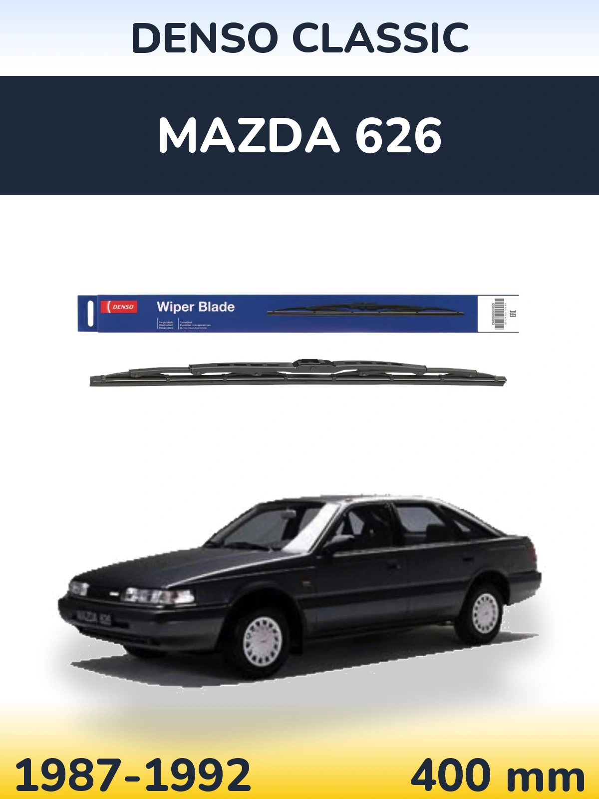 Zadní stěrač Denso Classic 400 mm pro Mazda 626 1987-1992