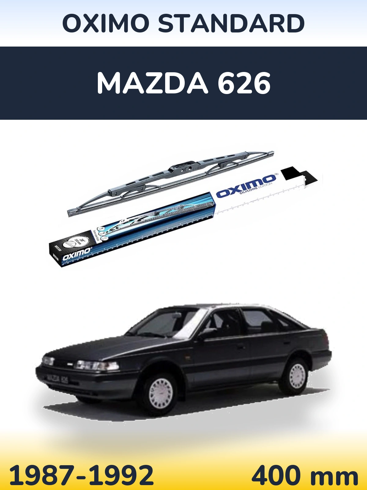 Zadní stěrač Oximo Standard 400 mm pro Mazda 626 1987-1992
