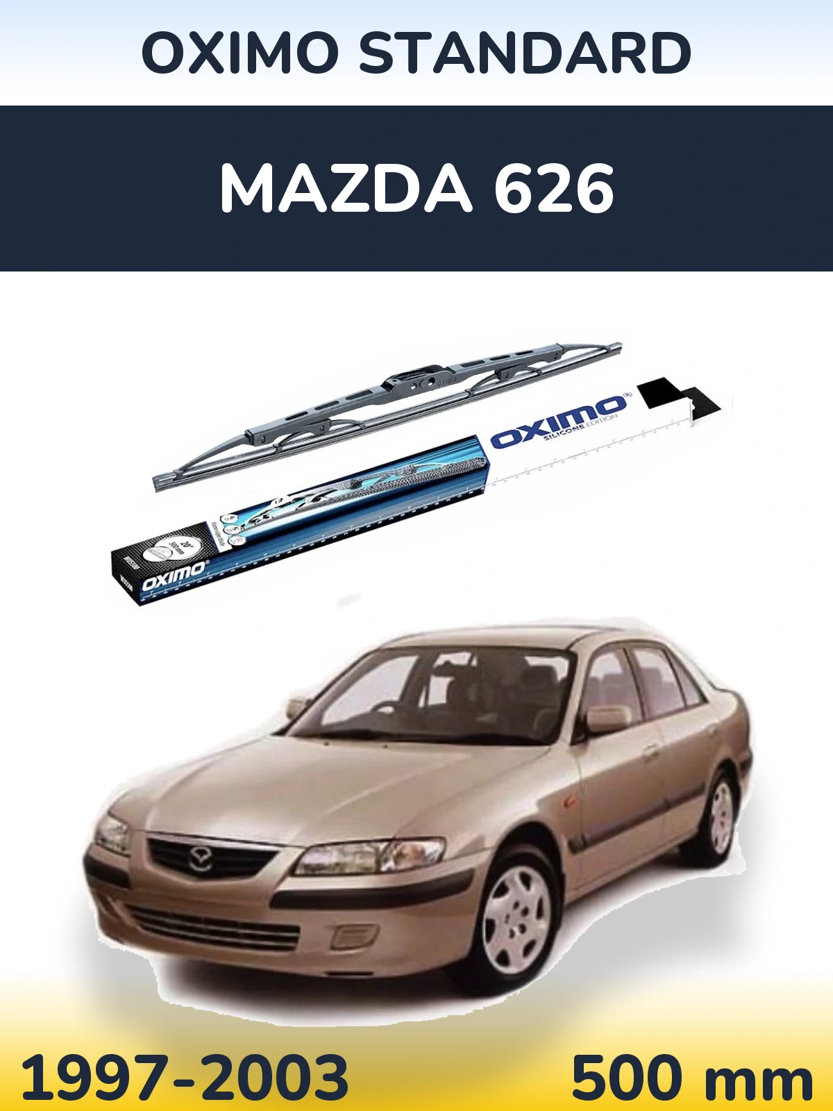 Zadní stěrač Oximo Standard 500 mm pro Mazda 626 1997-2003