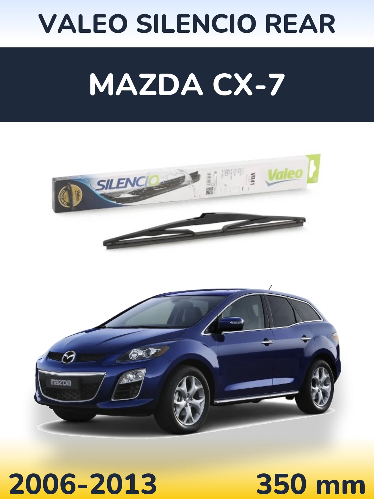 Zadní stěrač Valeo Silencio Rear 345 mm pro Mazda CX-7 2006-2013
