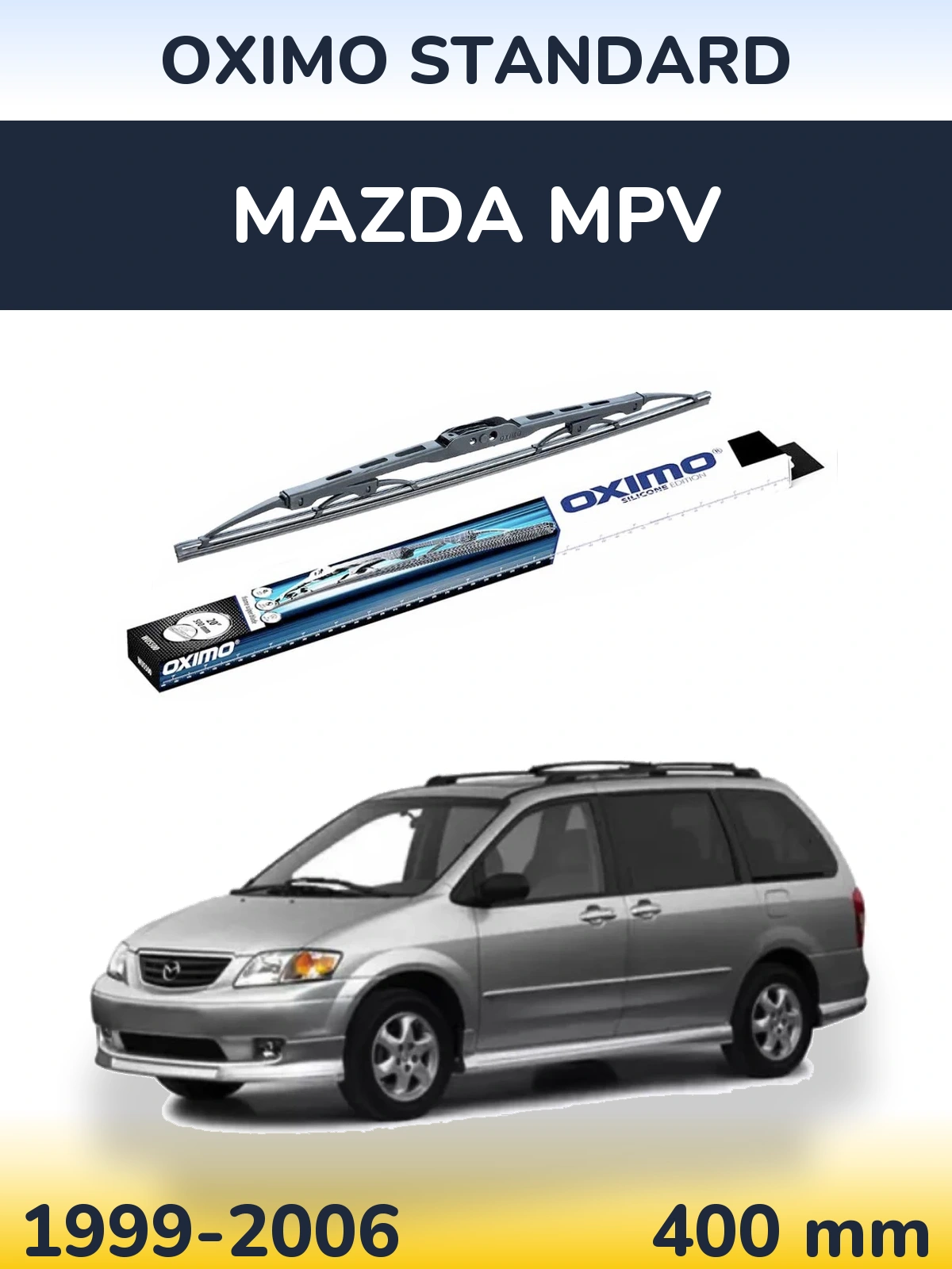 Zadní stěrač Oximo Standard 400 mm pro Mazda MPV 1999-2006