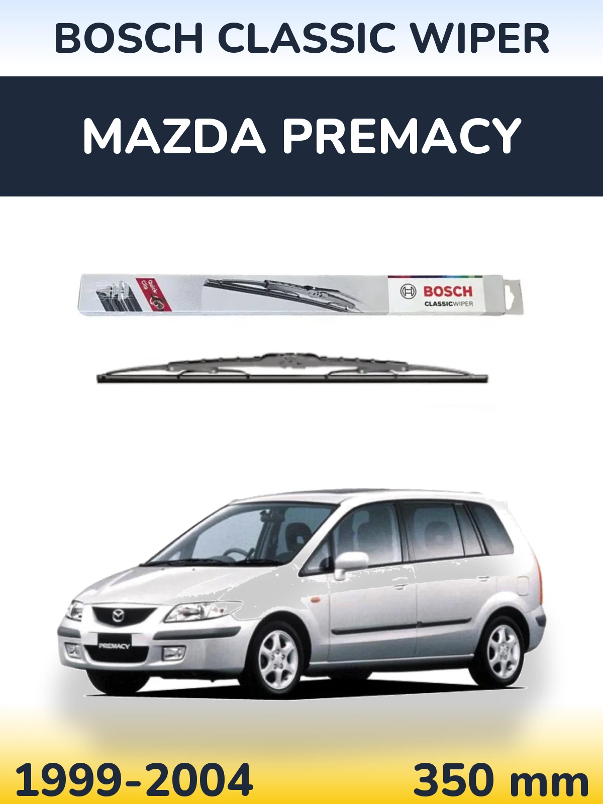 Zadní stěrač BOSCH Classic Wiper 340 mm pro Mazda Premacy 1999-2004