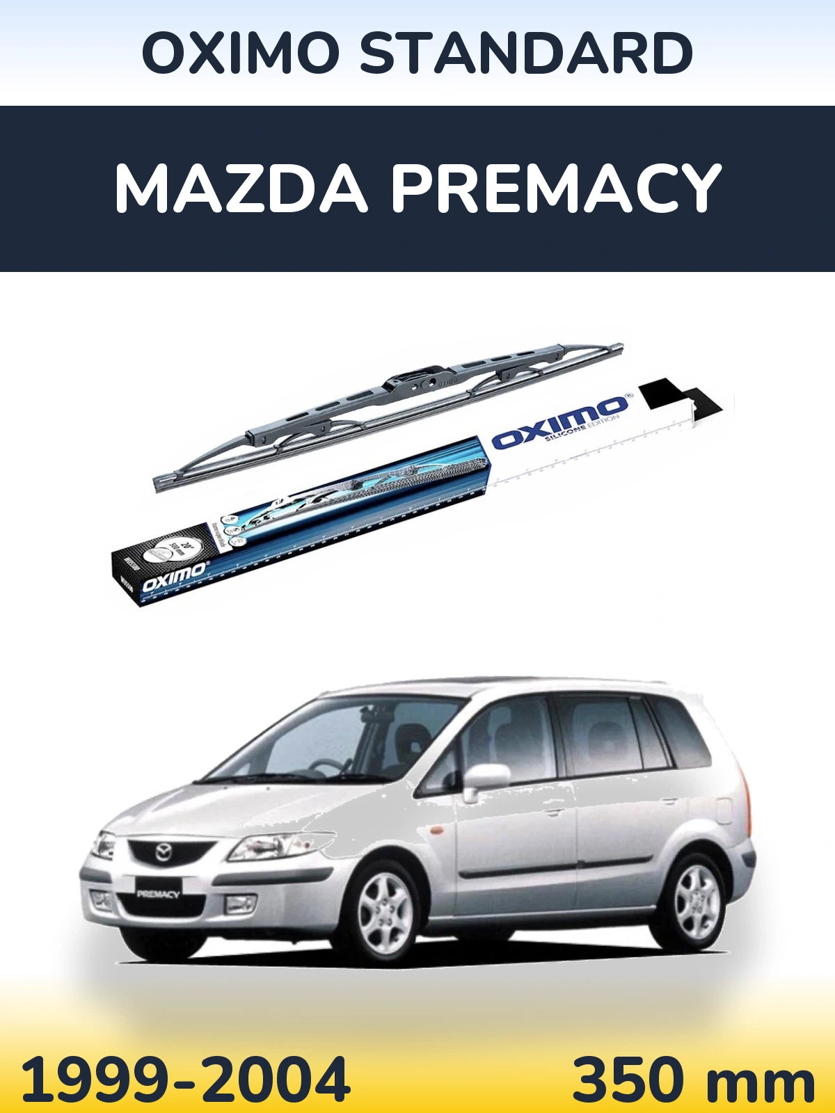 Zadní stěrač Oximo Standard 350 mm pro Mazda Premacy 1999-2004
